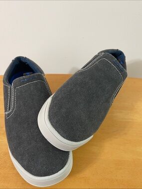 Men's Nunn Bush Slip-On Canvas Shoes in Gunmetal